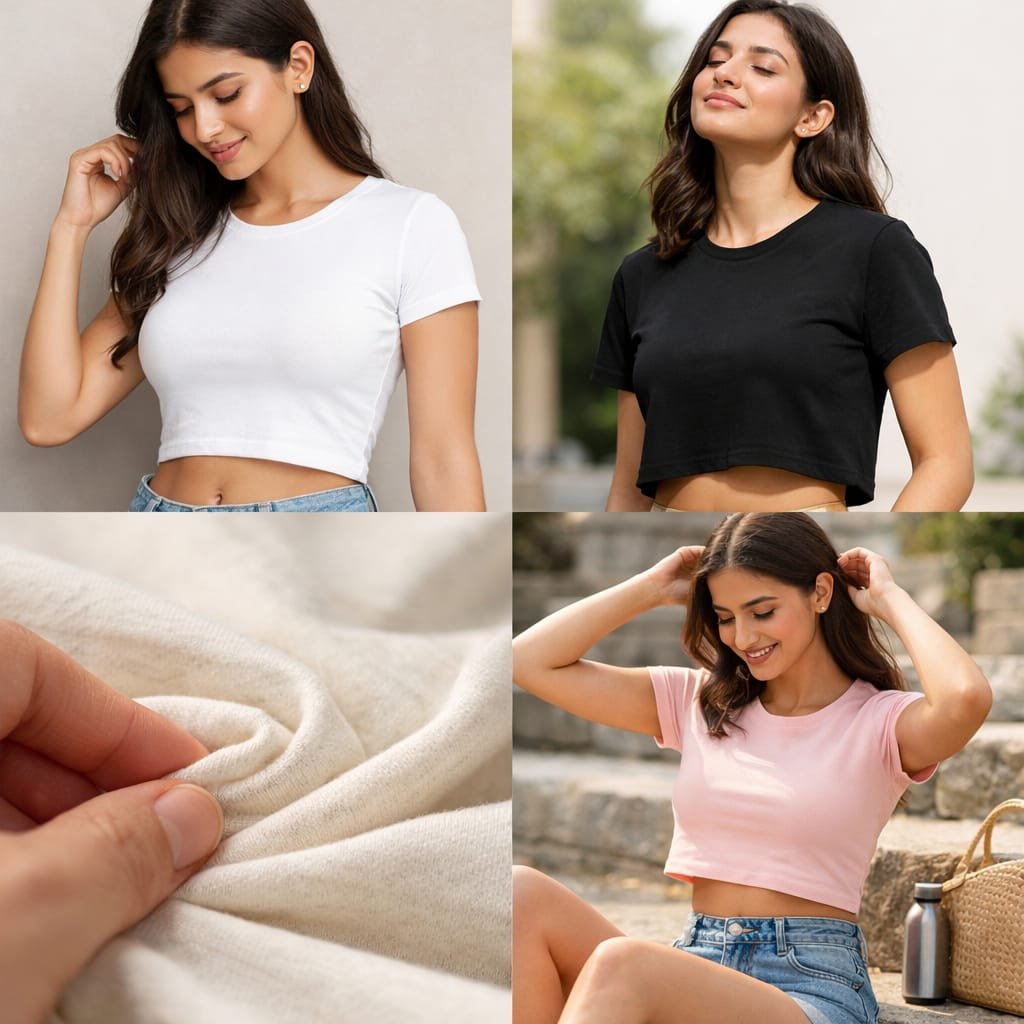Why Every Woman Needs Premium Cotton Crop Tops & Classic fit Tees in India